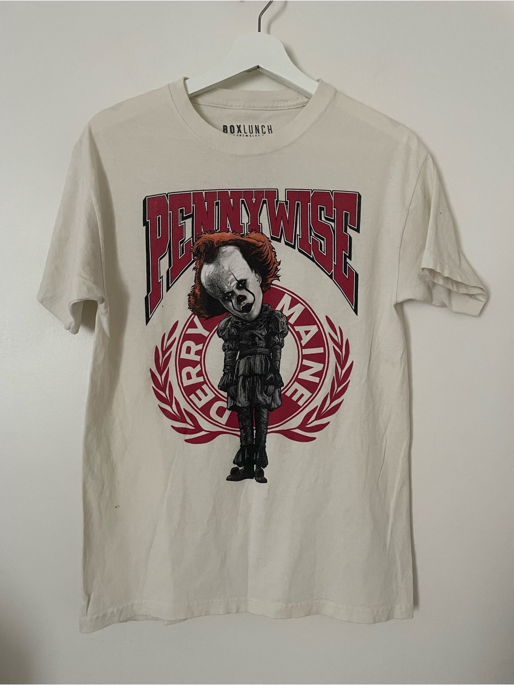 Unisex Pennywise Graphic Tee - White & Red